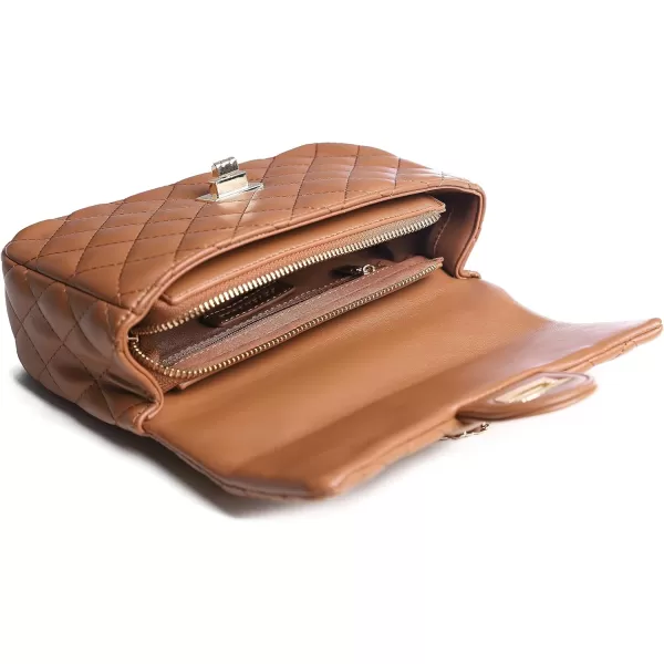 FEVERSOLE Crossbody Bag Vegan Leather Women Retro Small Saddle Satchel Shoulder Bag Tote With Long Adjustable Strap
