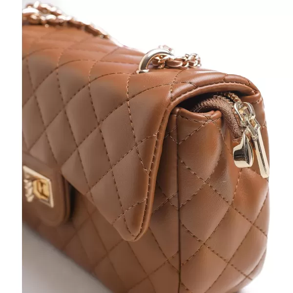 FEVERSOLE Crossbody Bag Vegan Leather Women Retro Small Saddle Satchel Shoulder Bag Tote With Long Adjustable Strap