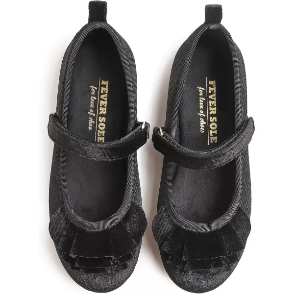 FEVERSOLE Girls Cute Dress Mary Jane Shoes Little Kids Casual Buckle Strap Flats