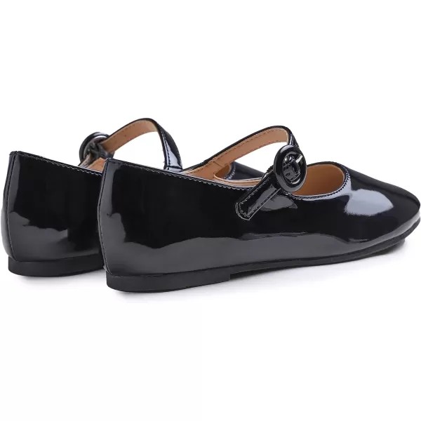 FEVERSOLE Girls Cute Dress Mary Jane Shoes Little Kids Casual Buckle Strap Flats