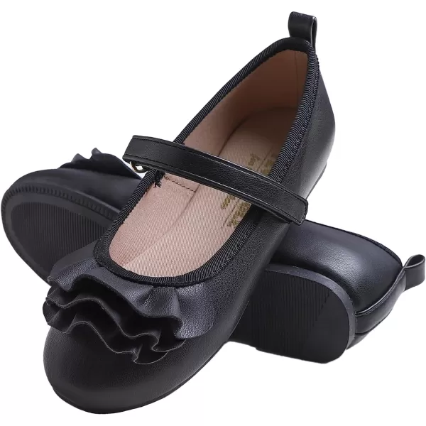 FEVERSOLE Girls Cute Dress Mary Jane Shoes Little Kids Casual Buckle Strap Flats