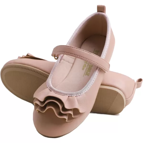 FEVERSOLE Girls Cute Dress Mary Jane Shoes Little Kids Casual Buckle Strap Flats