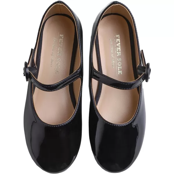 FEVERSOLE Girls Cute Dress Mary Jane Shoes Little Kids Casual Buckle Strap Flats