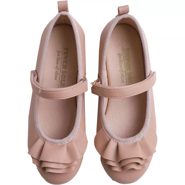 FEVERSOLE Girls Cute Dress Mary Jane Shoes Little Kids Casual Buckle Strap Flats