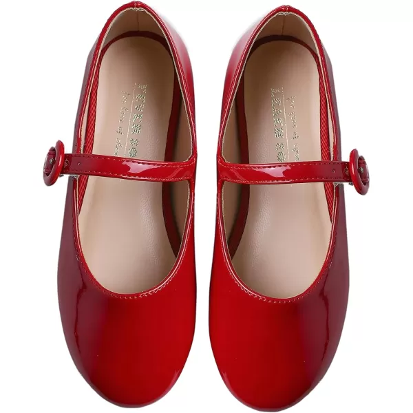 FEVERSOLE Girls Cute Dress Mary Jane Shoes Little Kids Casual Buckle Strap Flats
