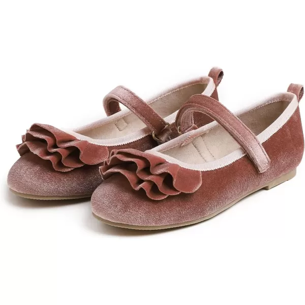 FEVERSOLE Girls Cute Dress Mary Jane Shoes Little Kids Casual Buckle Strap Flats