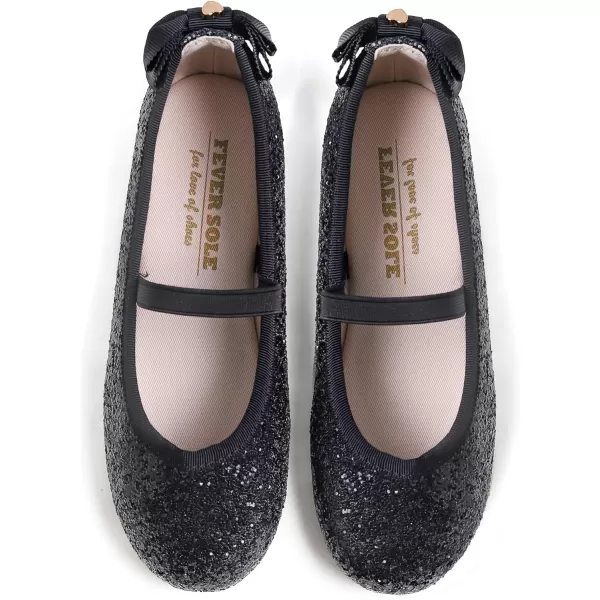 FEVERSOLE Girls Cute Dress Mary Jane Shoes Little Kids Casual Buckle Strap Flats