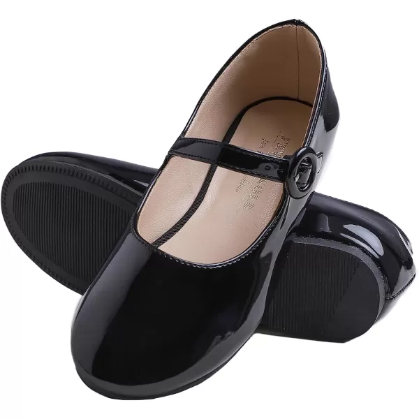 FEVERSOLE Girls Cute Dress Mary Jane Shoes Little Kids Casual Buckle Strap Flats
