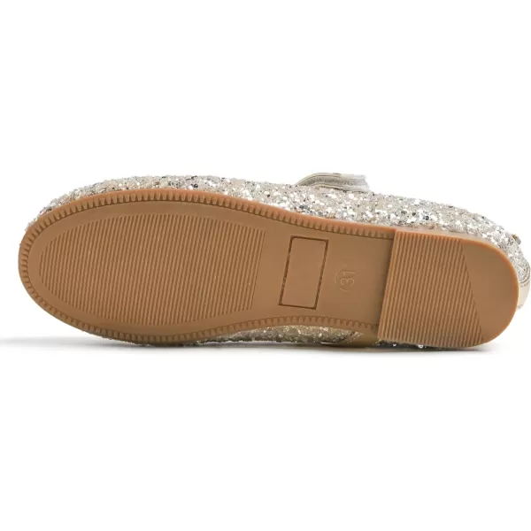 FEVERSOLE Girls Cute Dress Mary Jane Shoes Soft Party Holiday Ballet Flats