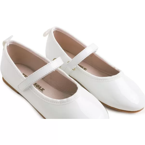 FEVERSOLE Girls Cute Dress Mary Jane Shoes Soft Party Holiday Ballet Flats