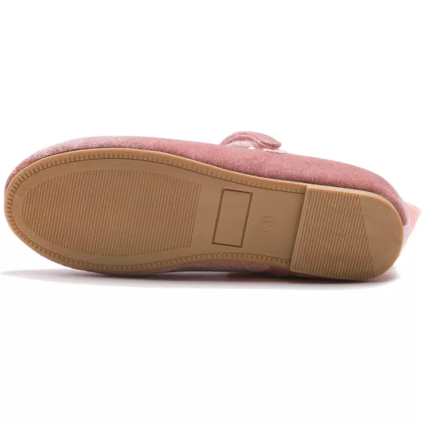 FEVERSOLE Girls Cute Dress Mary Jane Shoes Soft Party Holiday Ballet Flats