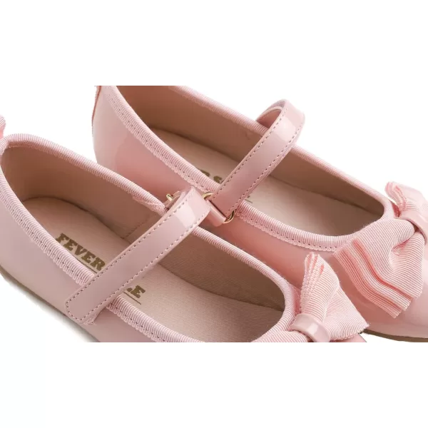 FEVERSOLE Girls Cute Dress Mary Jane Shoes Soft Party Holiday Ballet Flats
