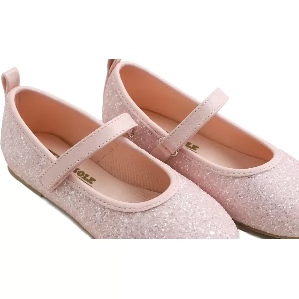 FEVERSOLE Girls Cute Dress Mary Jane Shoes Soft Party Holiday Ballet Flats