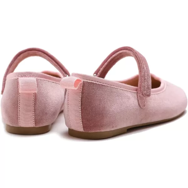 FEVERSOLE Girls Cute Dress Mary Jane Shoes Soft Party Holiday Ballet Flats