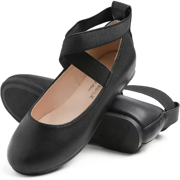 FEVERSOLE Girls Cute Dress Mary Jane Shoes Soft Party Holiday Ballet Flats