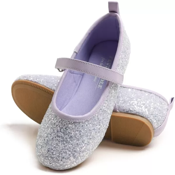FEVERSOLE Girls Cute Dress Mary Jane Shoes Soft Party Holiday Ballet Flats