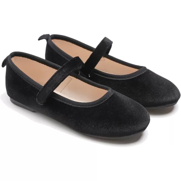 FEVERSOLE Girls Cute Dress Mary Jane Shoes Soft Party Holiday Ballet Flats