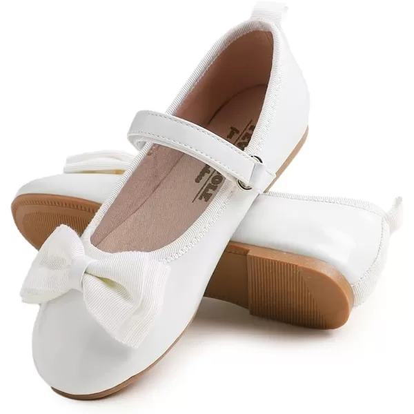 FEVERSOLE Girls Cute Dress Mary Jane Shoes Soft Party Holiday Ballet Flats