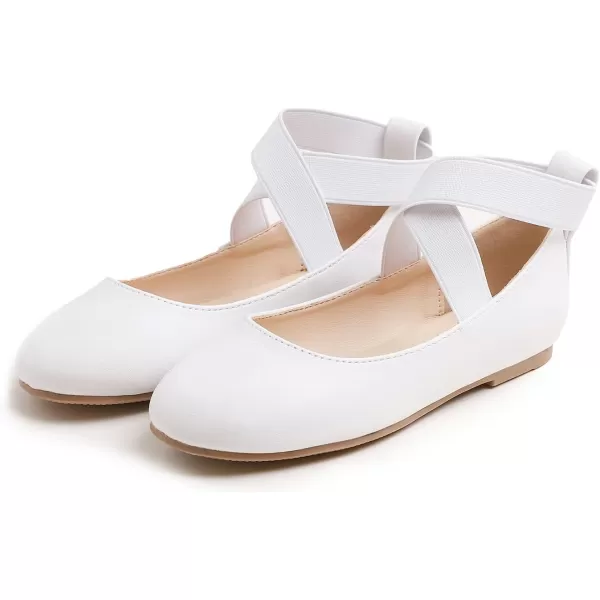 FEVERSOLE Girls Cute Dress Mary Jane Shoes Soft Party Holiday Ballet Flats