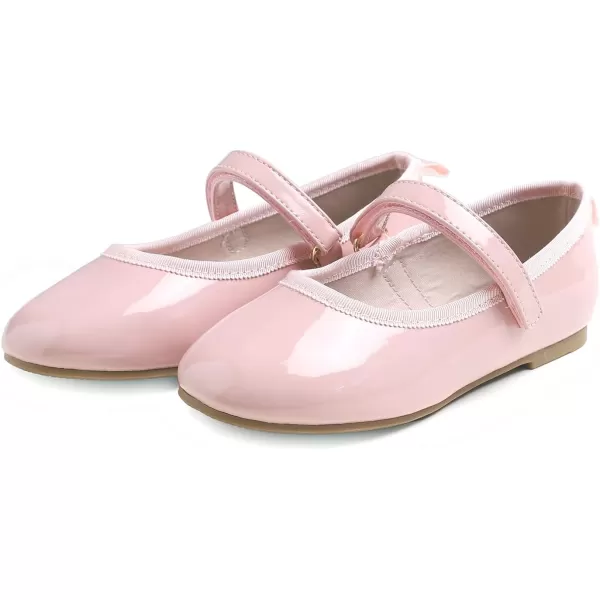 FEVERSOLE Girls Cute Dress Mary Jane Shoes Soft Party Holiday Ballet Flats