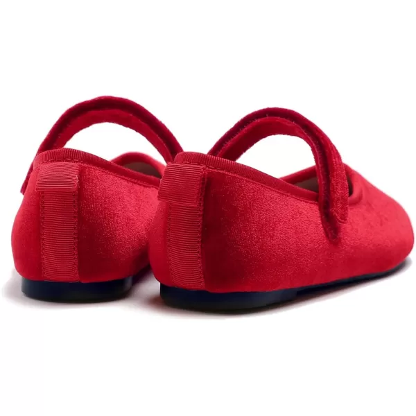 FEVERSOLE Girls Cute Dress Mary Jane Shoes Soft Party Holiday Ballet Flats
