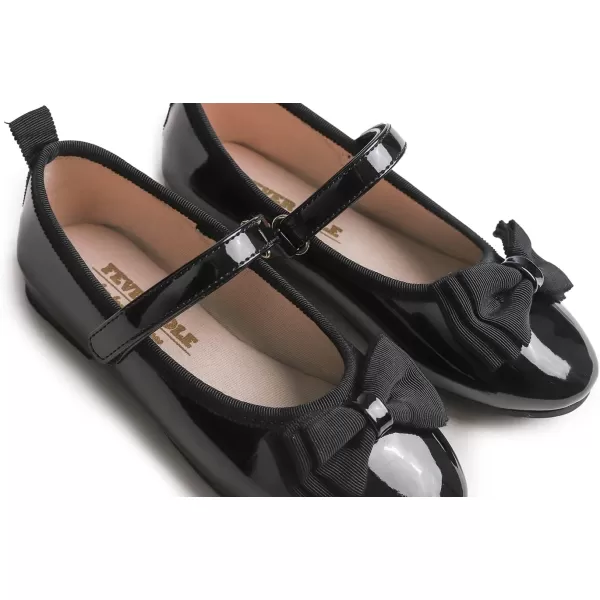 FEVERSOLE Girls Cute Dress Mary Jane Shoes Soft Party Holiday Ballet Flats