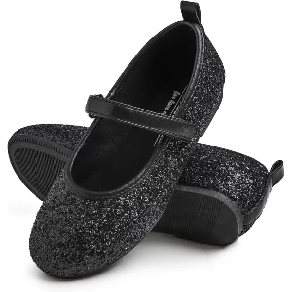 FEVERSOLE Girls Cute Dress Mary Jane Shoes Soft Party Holiday Ballet Flats