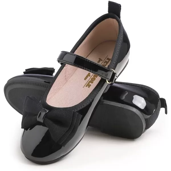 FEVERSOLE Girls Cute Dress Mary Jane Shoes Soft Party Holiday Ballet Flats