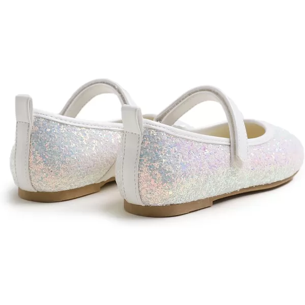 FEVERSOLE Girls Cute Dress Mary Jane Shoes Soft Party Holiday Ballet Flats