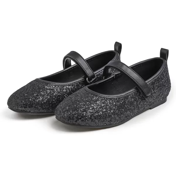 FEVERSOLE Girls Cute Dress Mary Jane Shoes Soft Party Holiday Ballet Flats