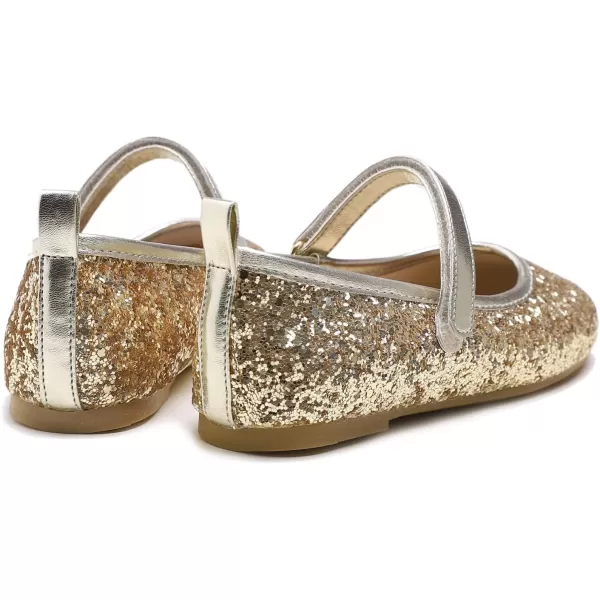FEVERSOLE Girls Cute Dress Mary Jane Shoes Soft Party Holiday Ballet Flats