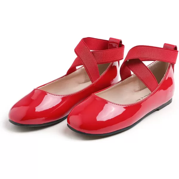FEVERSOLE Girls Cute Dress Mary Jane Shoes Soft Party Holiday Ballet Flats
