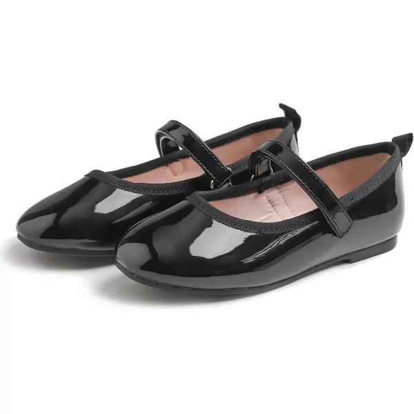 FEVERSOLE Girls Cute Dress Mary Jane Shoes Soft Party Holiday Ballet Flats