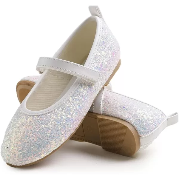 FEVERSOLE Girls Cute Dress Mary Jane Shoes Soft Party Holiday Ballet Flats