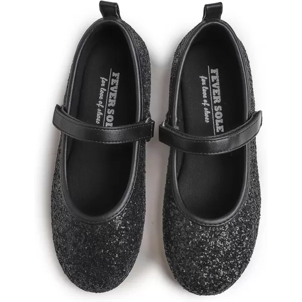 FEVERSOLE Girls Cute Dress Mary Jane Shoes Soft Party Holiday Ballet Flats
