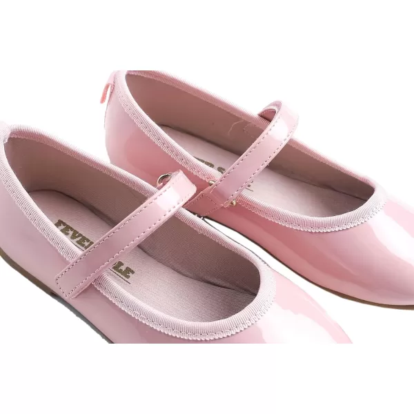 FEVERSOLE Girls Cute Dress Mary Jane Shoes Soft Party Holiday Ballet Flats