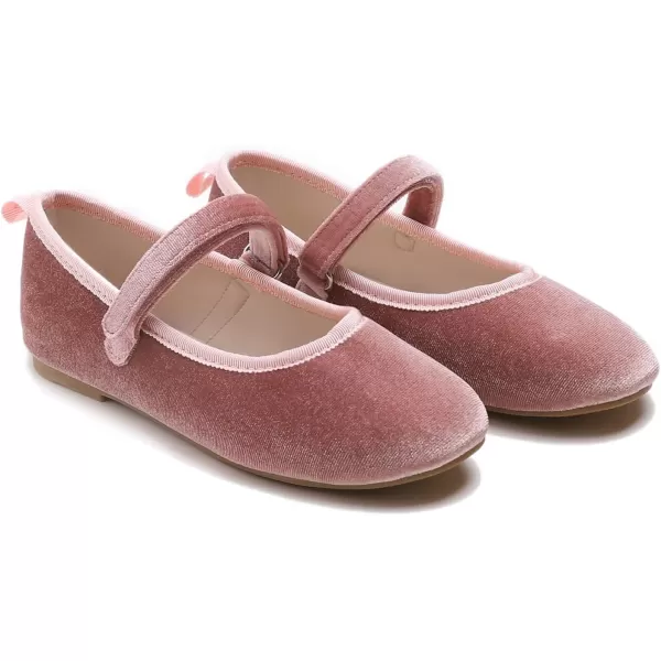 FEVERSOLE Girls Cute Dress Mary Jane Shoes Soft Party Holiday Ballet Flats