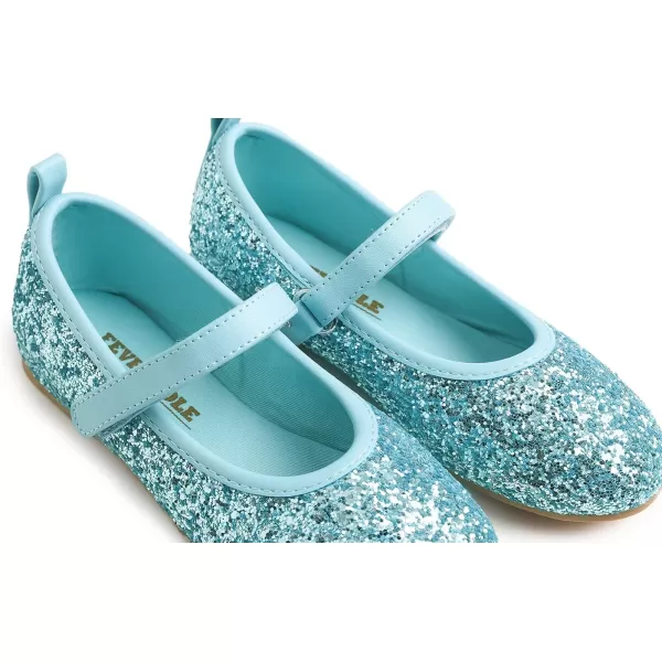 FEVERSOLE Girls Cute Dress Mary Jane Shoes Soft Party Holiday Ballet Flats