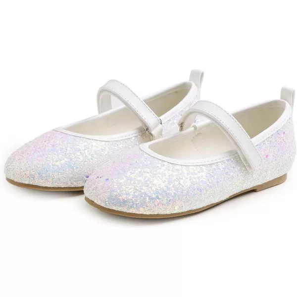 FEVERSOLE Girls Cute Dress Mary Jane Shoes Soft Party Holiday Ballet Flats