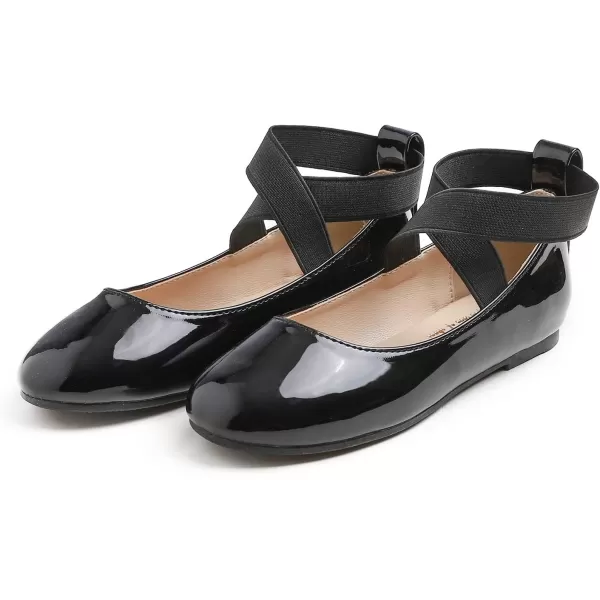 FEVERSOLE Girls Cute Dress Mary Jane Shoes Soft Party Holiday Ballet Flats