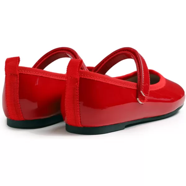 FEVERSOLE Girls Cute Dress Mary Jane Shoes Soft Party Holiday Ballet Flats