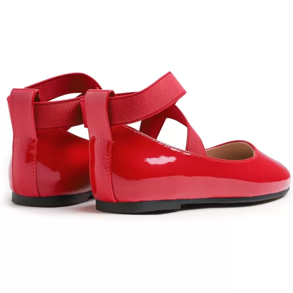 FEVERSOLE Girls Cute Dress Mary Jane Shoes Soft Party Holiday Ballet Flats