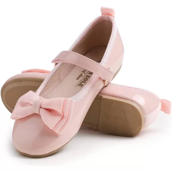FEVERSOLE Girls Cute Dress Mary Jane Shoes Soft Party Holiday Ballet Flats