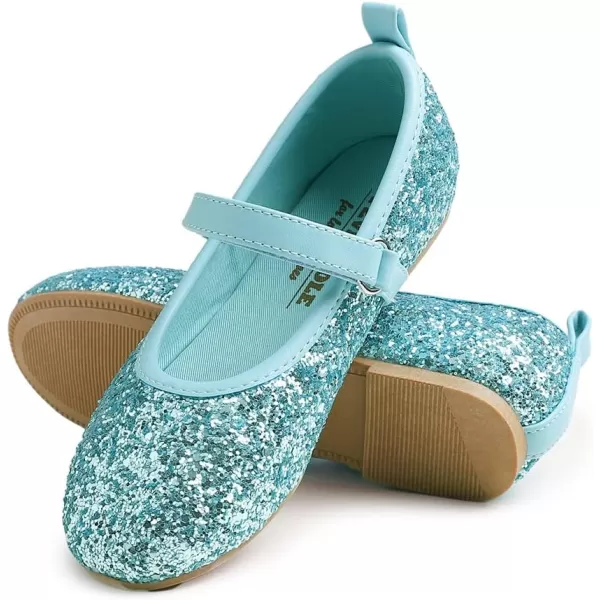 FEVERSOLE Girls Cute Dress Mary Jane Shoes Soft Party Holiday Ballet Flats