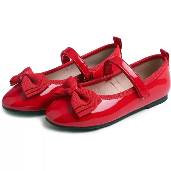 FEVERSOLE Girls Cute Dress Mary Jane Shoes Soft Party Holiday Ballet Flats