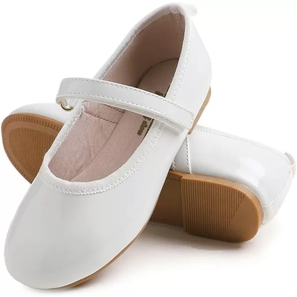 FEVERSOLE Girls Cute Dress Mary Jane Shoes Soft Party Holiday Ballet Flats