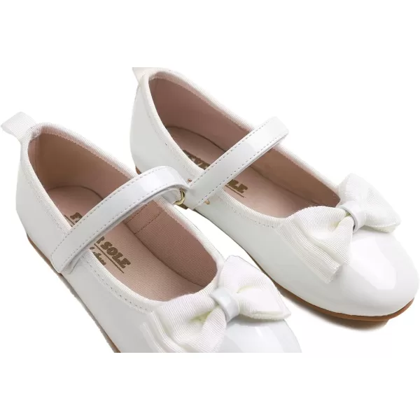 FEVERSOLE Girls Cute Dress Mary Jane Shoes Soft Party Holiday Ballet Flats