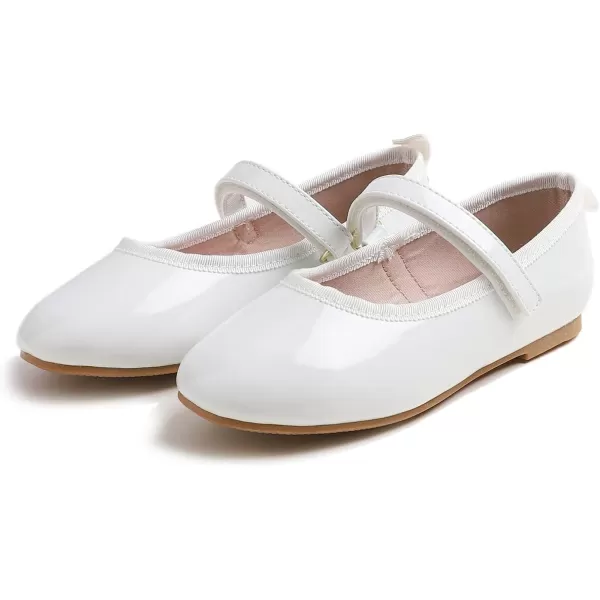 FEVERSOLE Girls Cute Dress Mary Jane Shoes Soft Party Holiday Ballet Flats