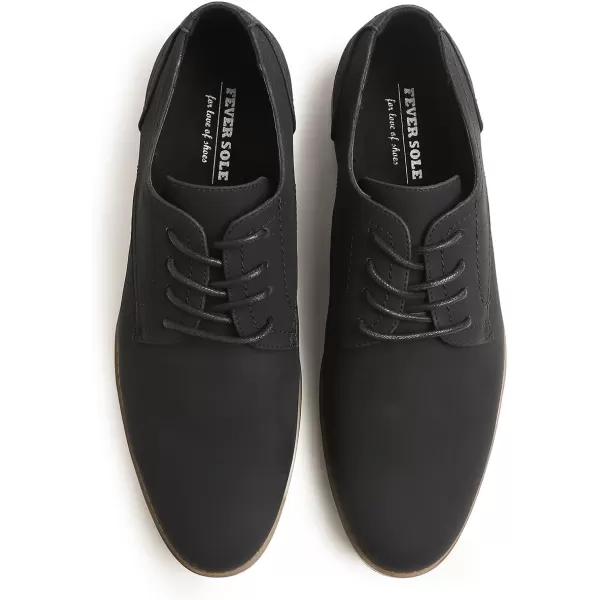FEVERSOLE Men's Classic Dress Oxford Vegan Leather Casual Derby Shoes