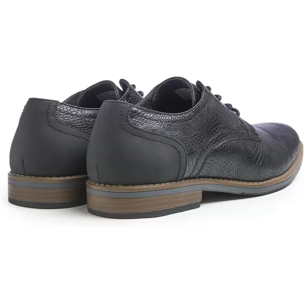 FEVERSOLE Men's Classic Dress Oxford Vegan Leather Casual Derby Shoes